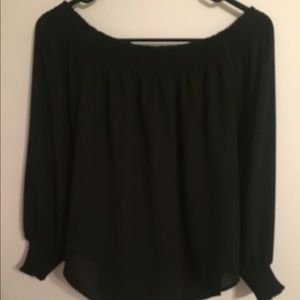 Express off the shoulder shirt